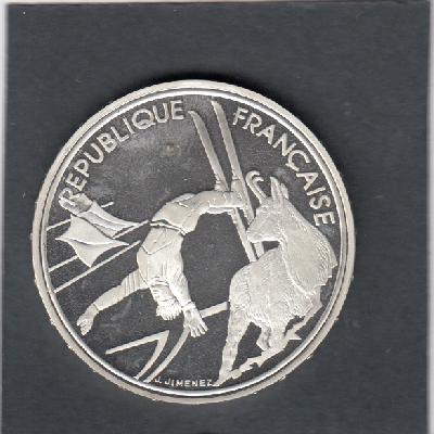 Beschrijving: 100 Francs W-OLYMPIC 92 SKI